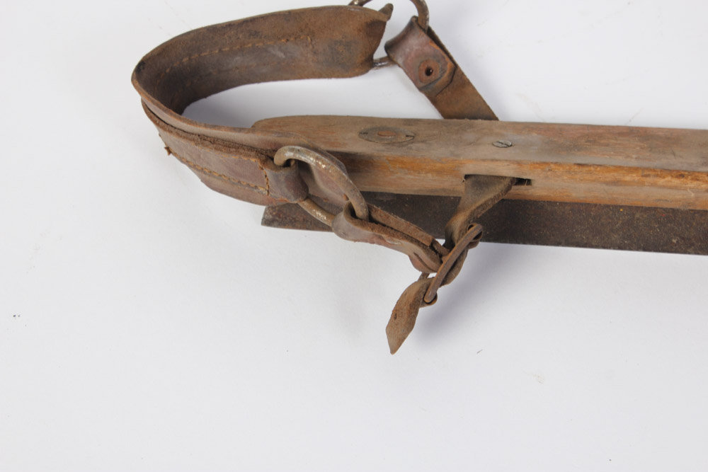 Two Pairs of Antique Wooden Ice Skates