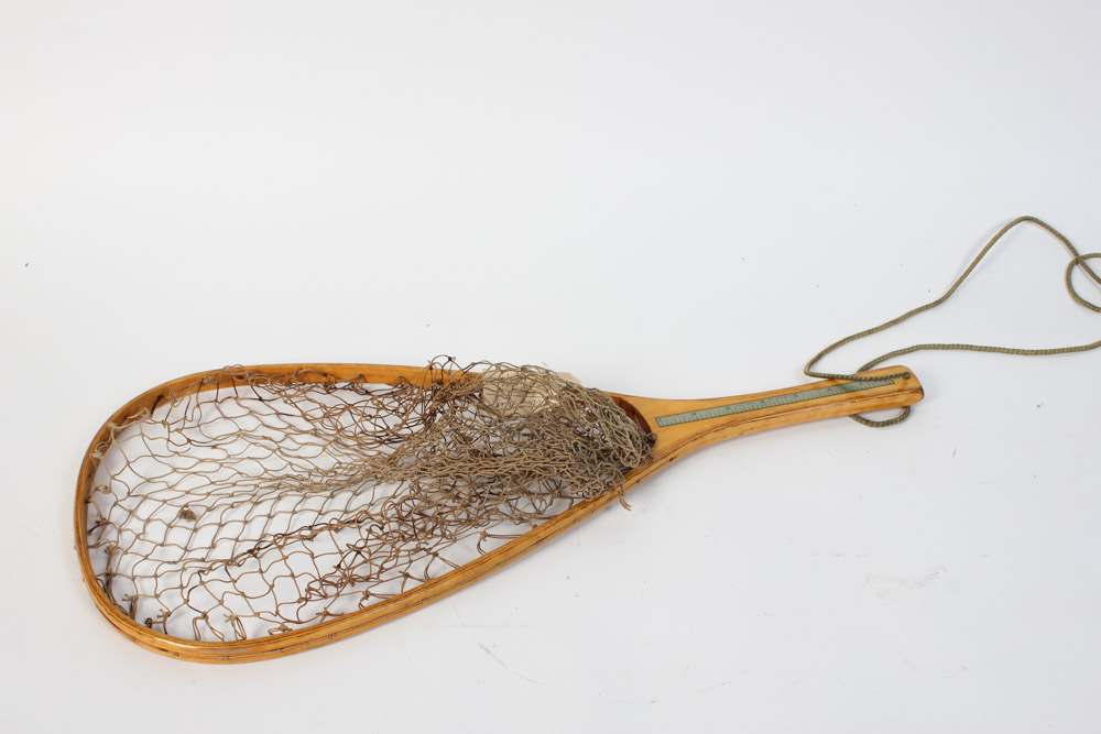 Vintage Fishing Nets and Fish Satchel