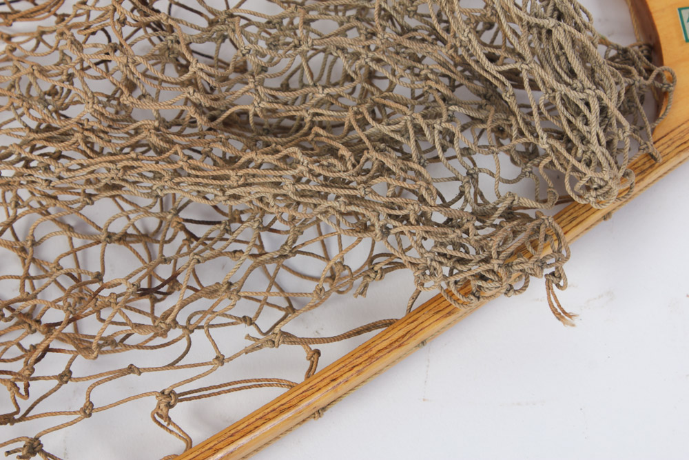 Vintage Fishing Nets and Fish Satchel