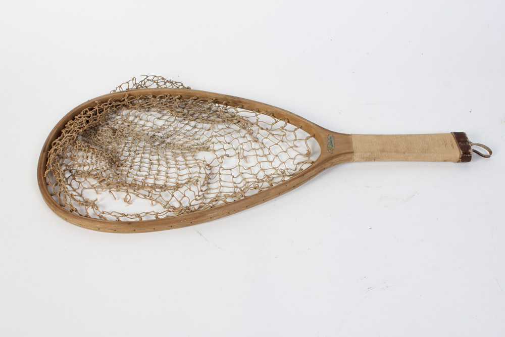 Vintage Fishing Nets and Fish Satchel