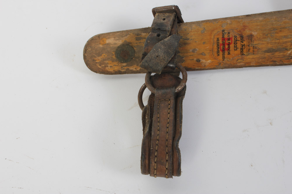 Two Pairs of Antique Wooden Ice Skates