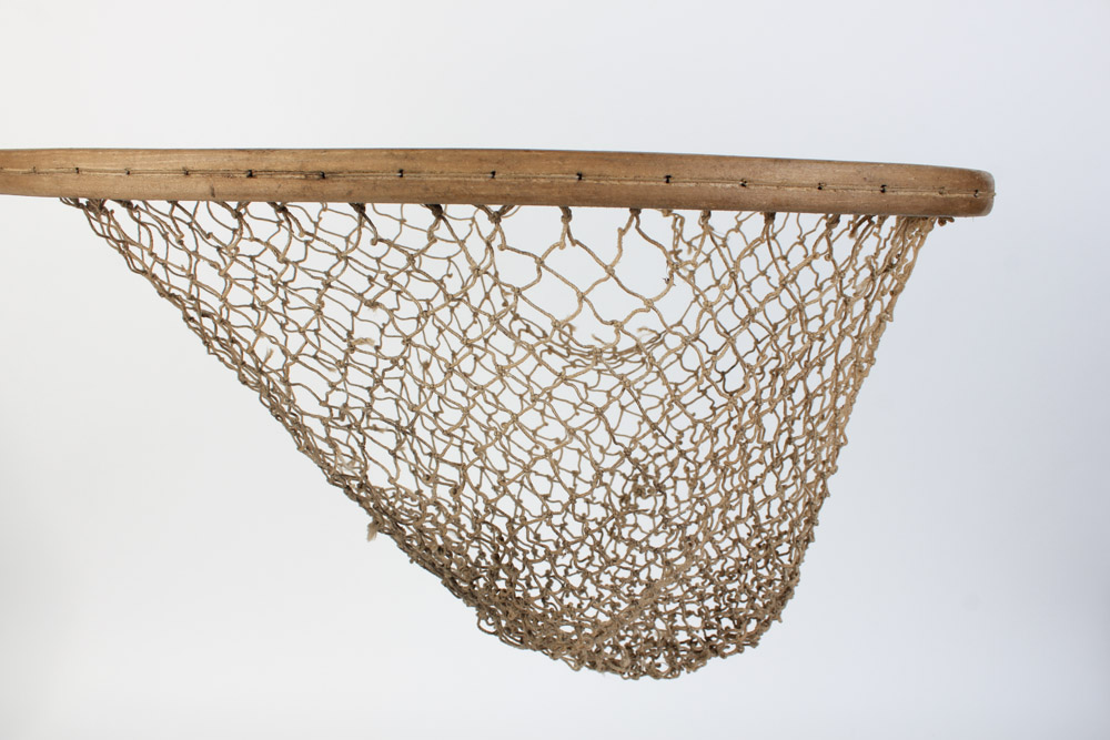 Vintage Fishing Nets and Fish Satchel