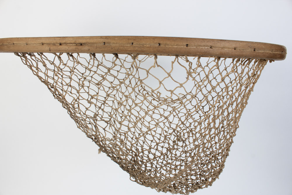 Vintage Fishing Nets and Fish Satchel