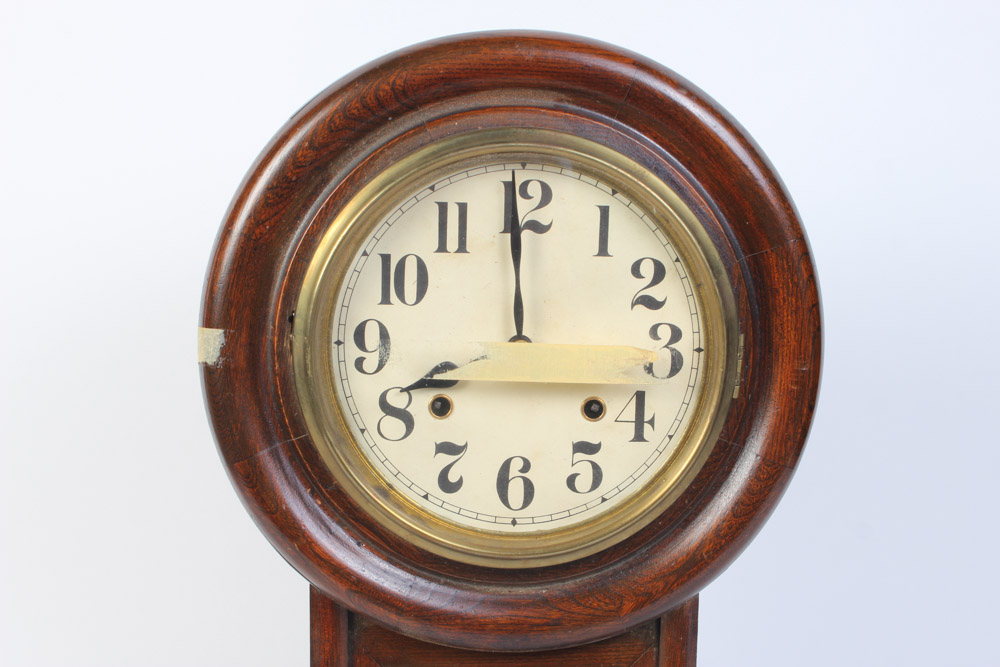 Antique Regulator Pendulum Clock Circa 1900