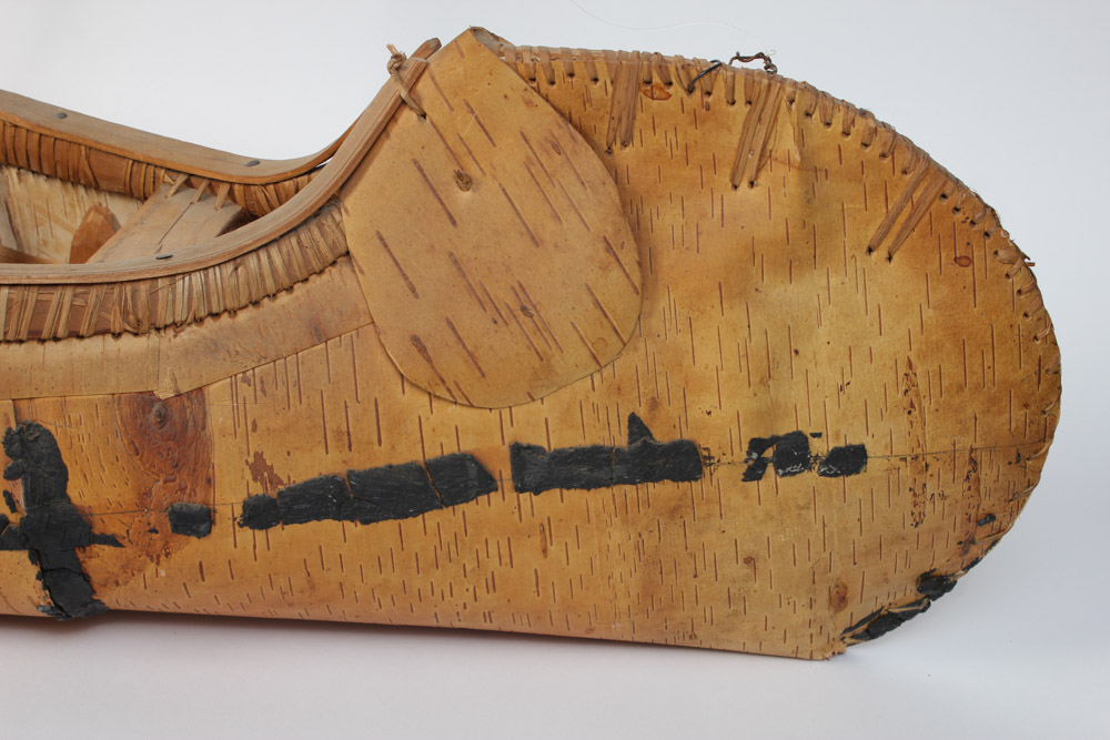 Vintage Shell Station Store Toy Canoe with Two Paddles