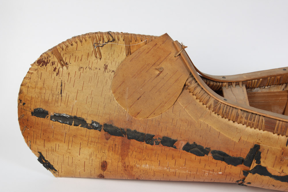 Vintage Shell Station Store Toy Canoe with Two Paddles