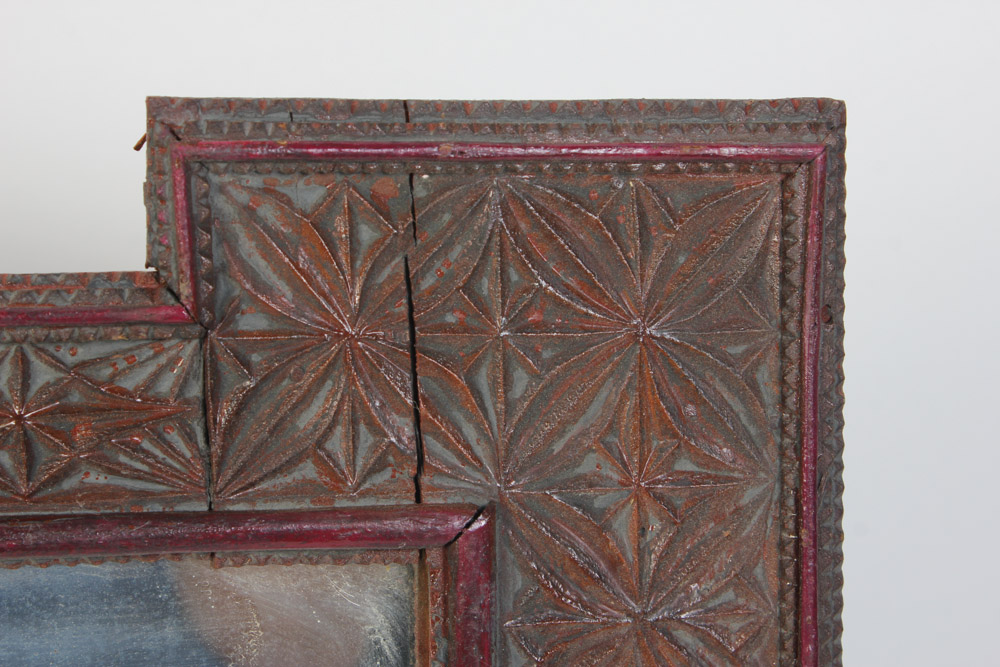 Arts and Crafts Style Wood Framed Mirror