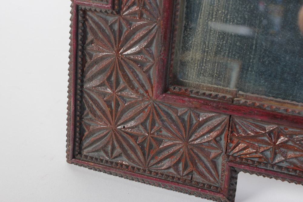 Arts and Crafts Style Wood Framed Mirror