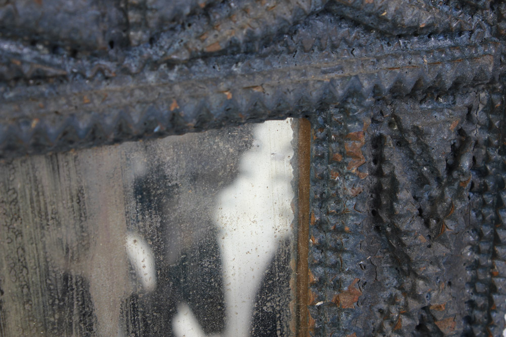 Wall Mirror with Handmade Arts and Crafts Style Wooden Frame