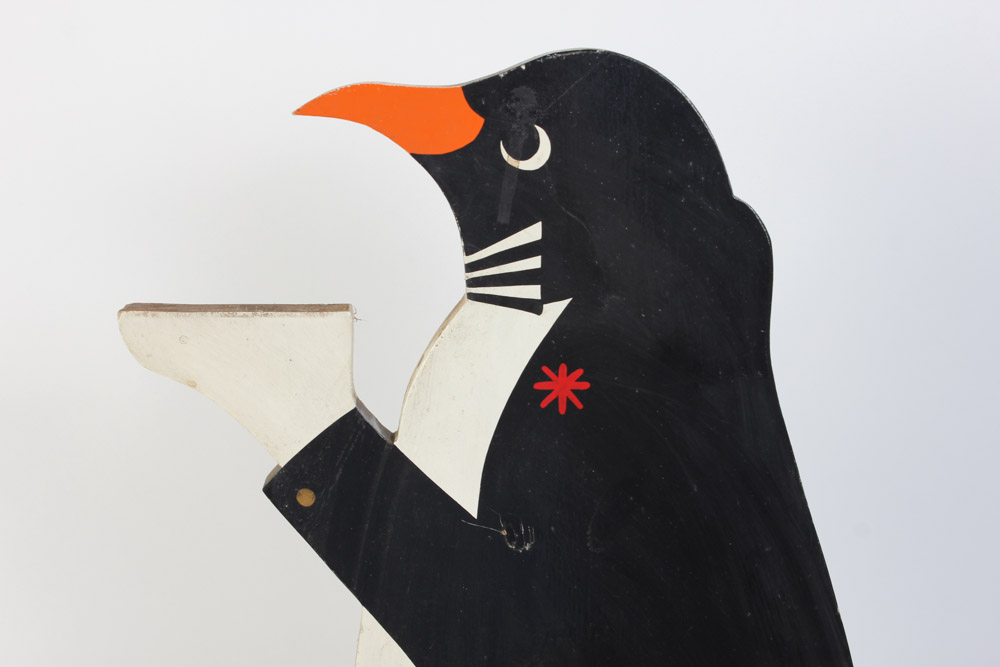 Wooden Penguin Waiter From F. Scott's In Georgetown