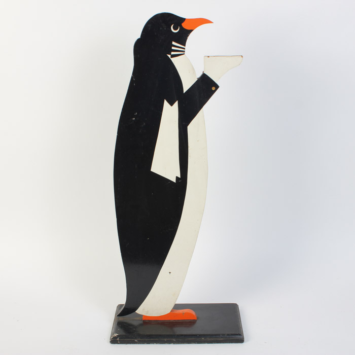 Wooden Penguin Waiter From F. Scott's In Georgetown