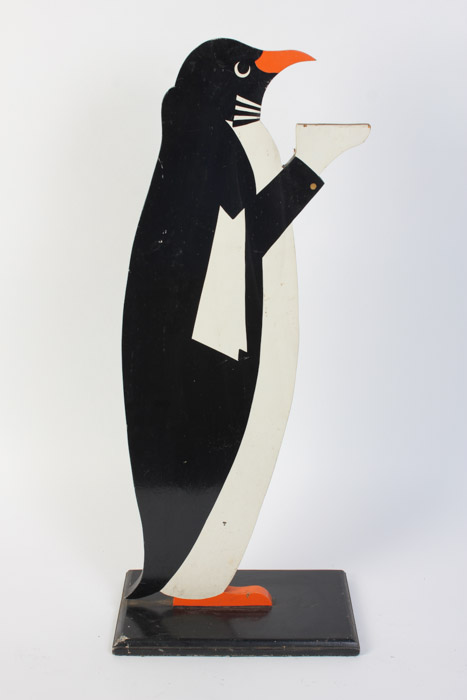 Wooden Penguin Waiter From F. Scott's In Georgetown