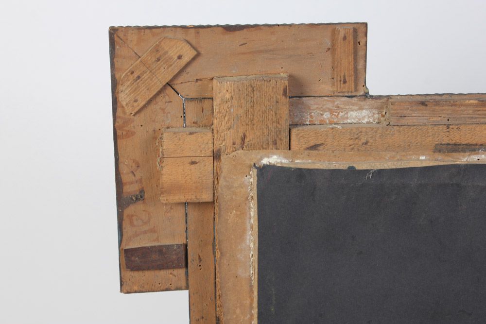 Wall Mirror with Handmade Arts and Crafts Style Wooden Frame