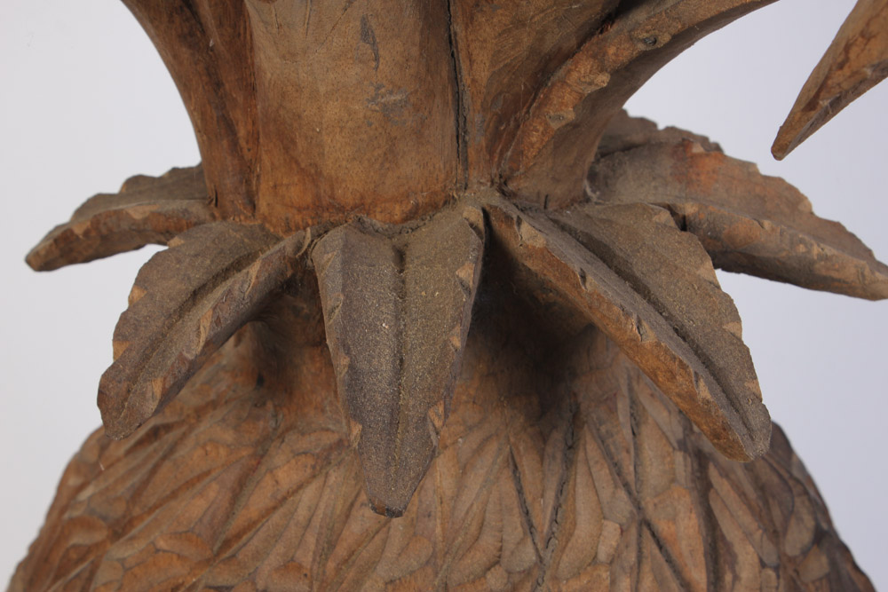Hand Carved Wooden Pineapple