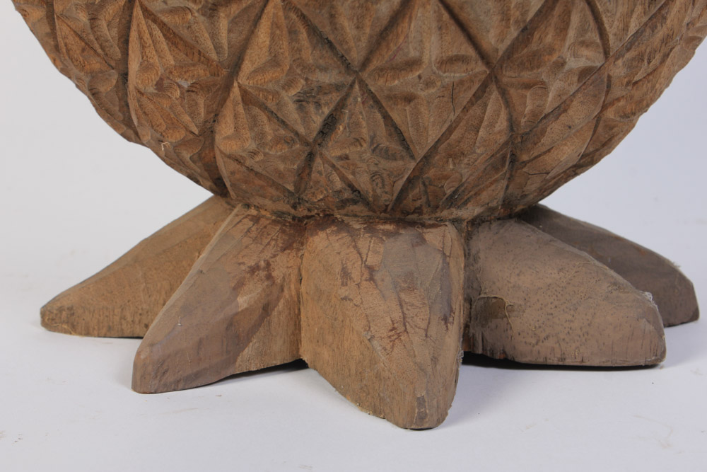 Hand Carved Wooden Pineapple