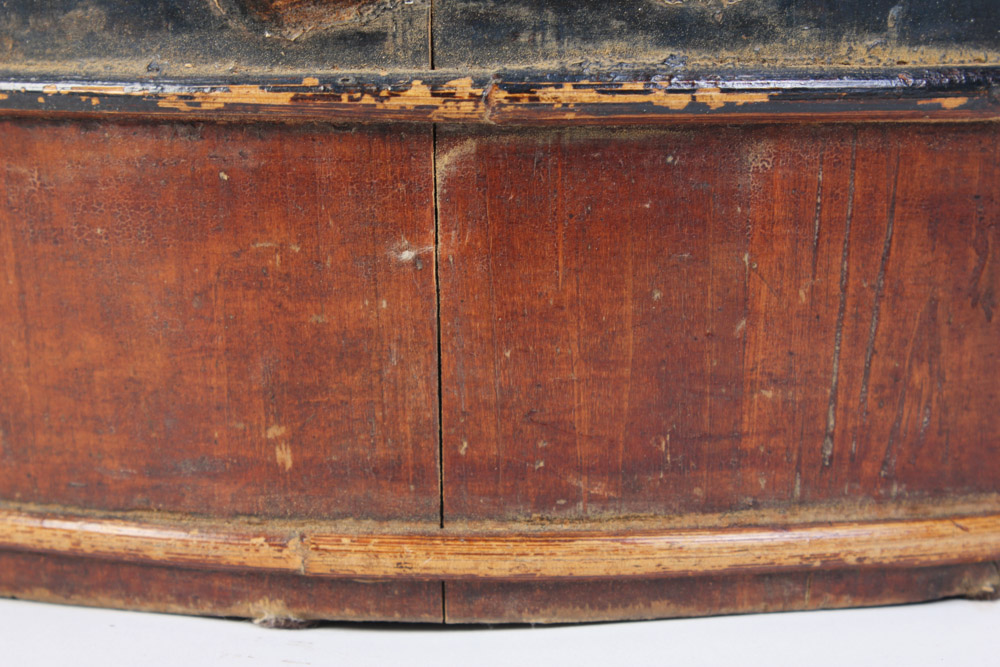 Antique Handpainted Lidded Bucket