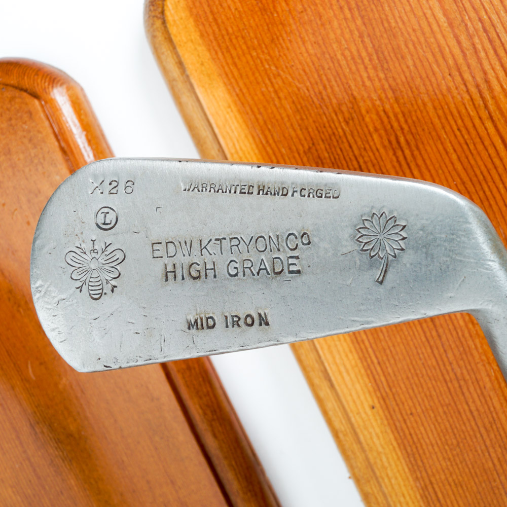 Mounted Vintage Golf Clubs