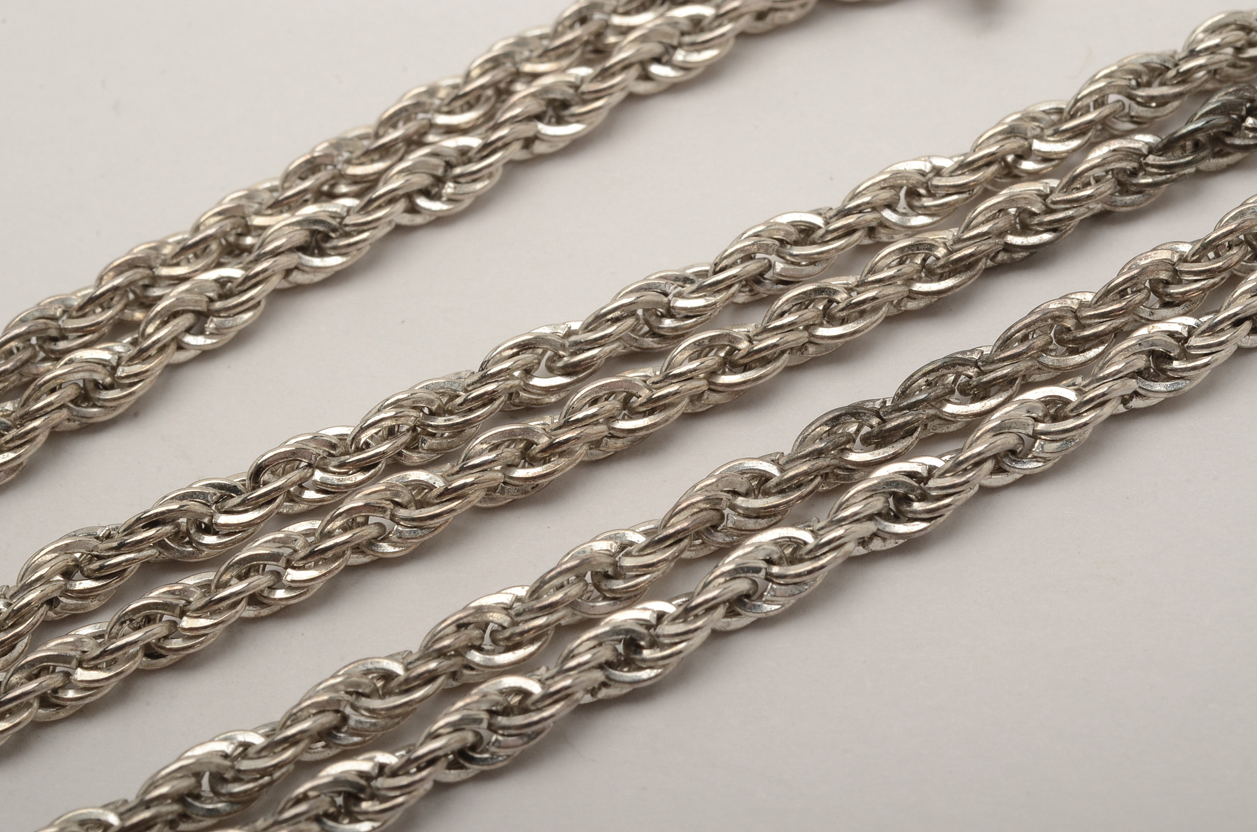 Vintage Silver-Tone Costume Necklace and Bracelet