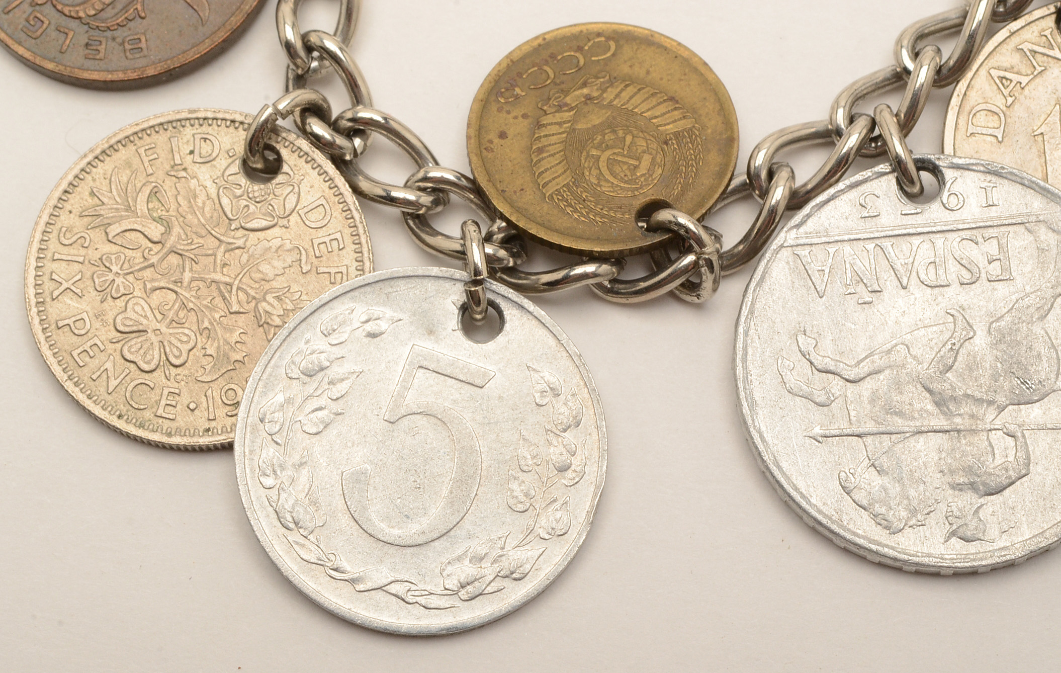 Vintage Silver-Tone Costume Necklace and Bracelet