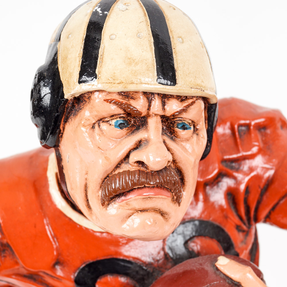 Peter Mook Painted Wooden Statues of Athletes