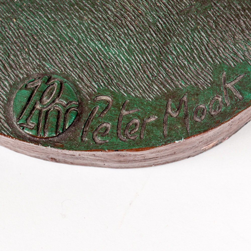 Peter Mook Painted Wooden Statues of Athletes