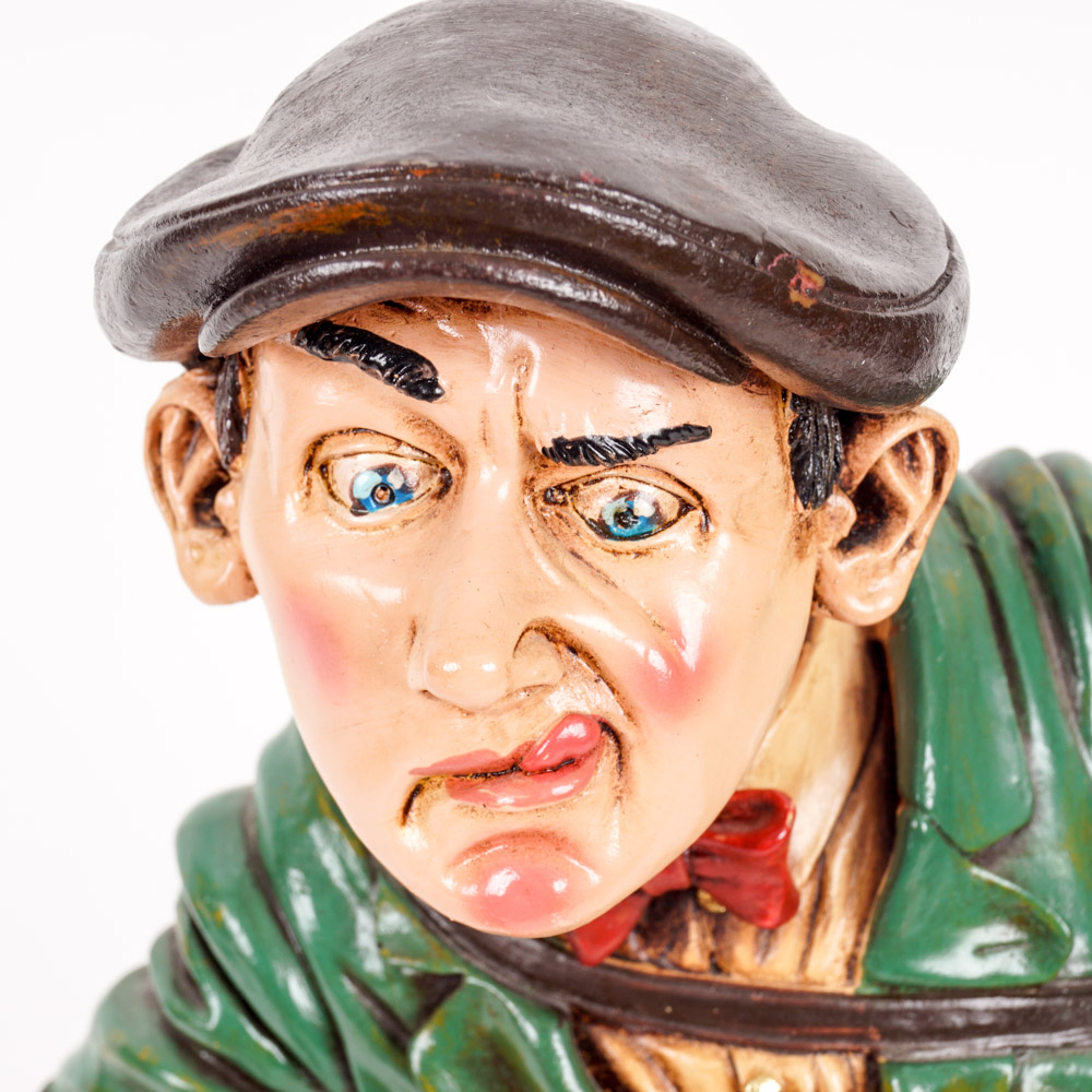 Peter Mook Painted Wooden Statues of Athletes