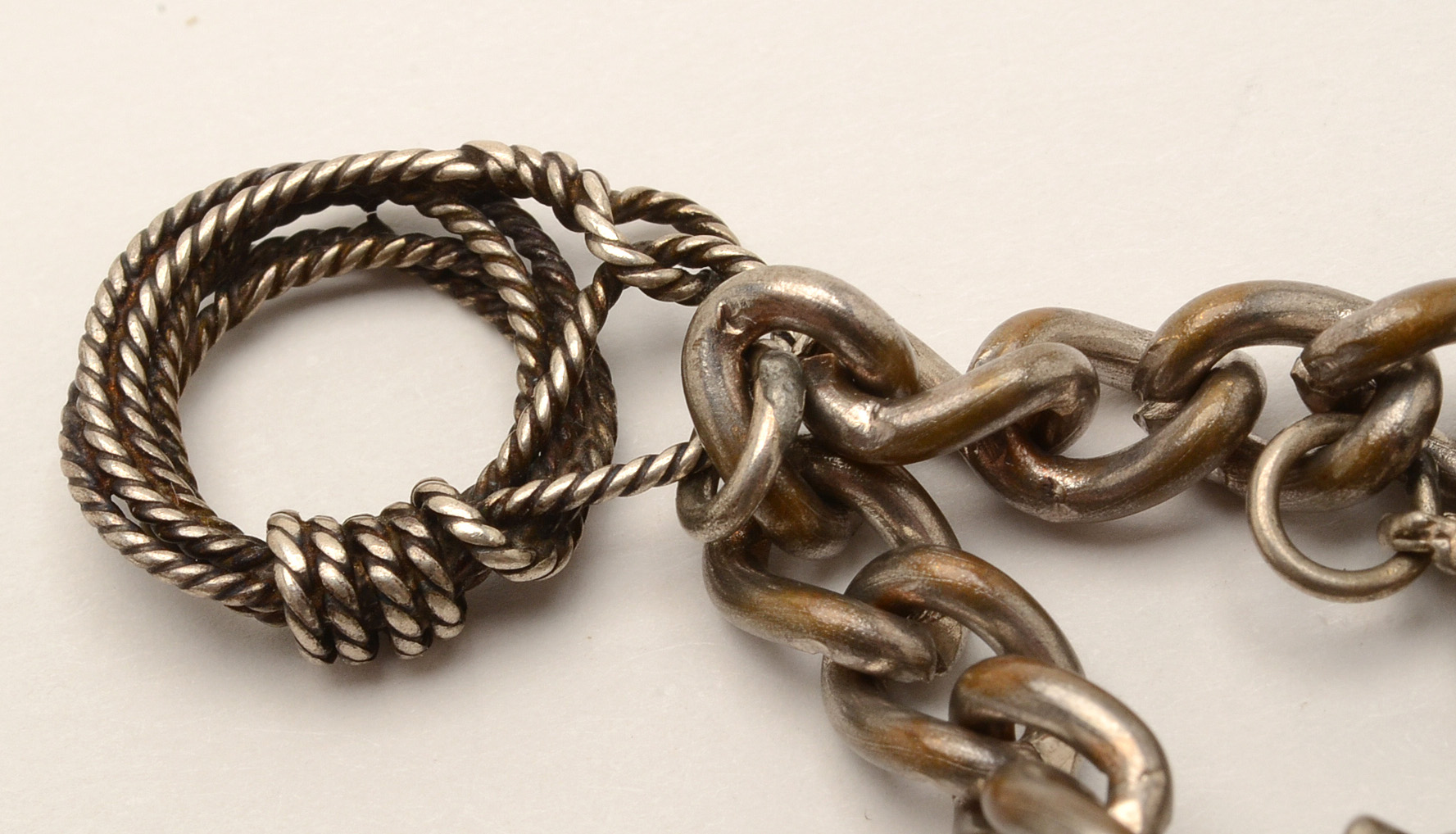 Sterling and Amethyst Bracelet and Charm Bracelet with Sterling