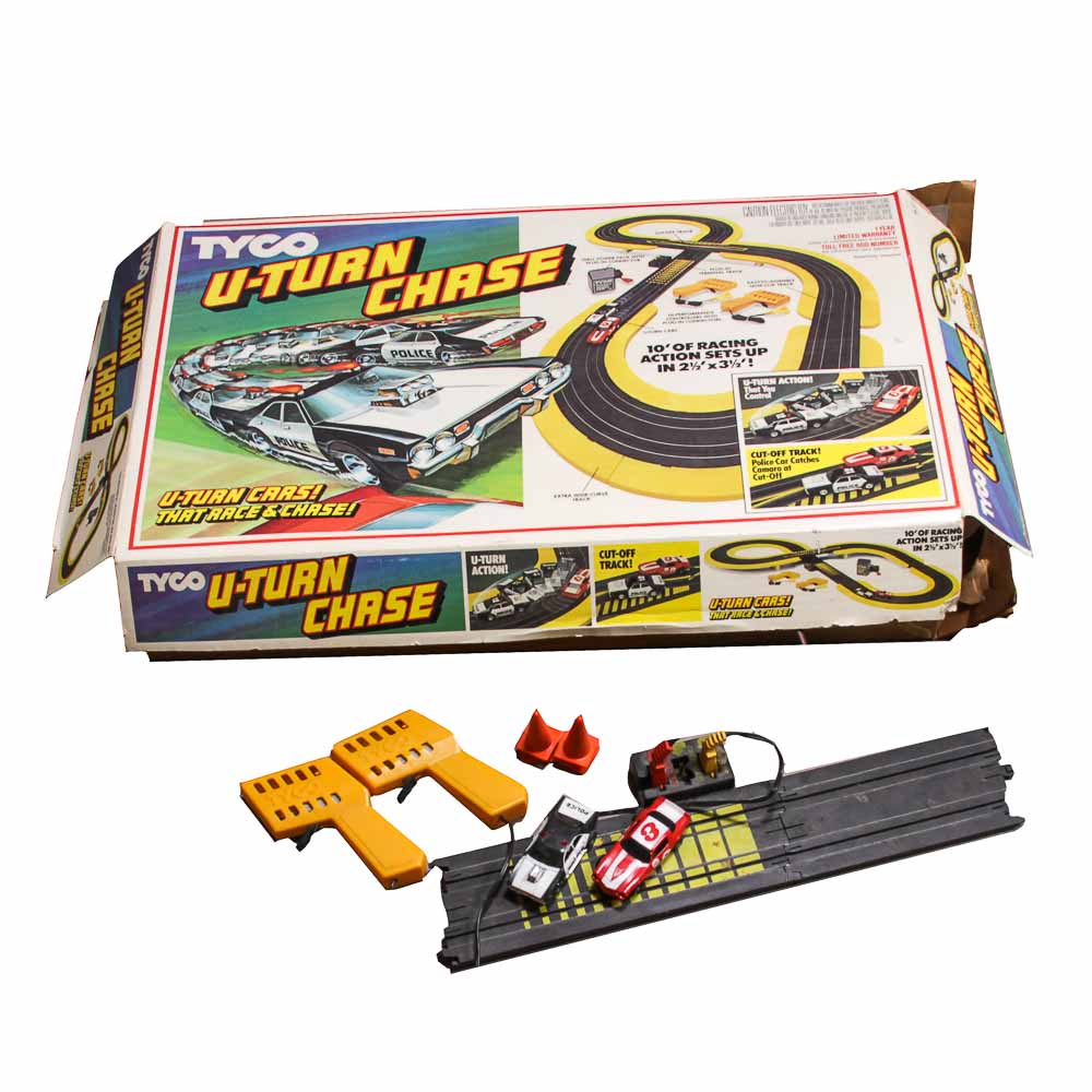 Tyco "U-Turn Chase" Slot Car Racing Set