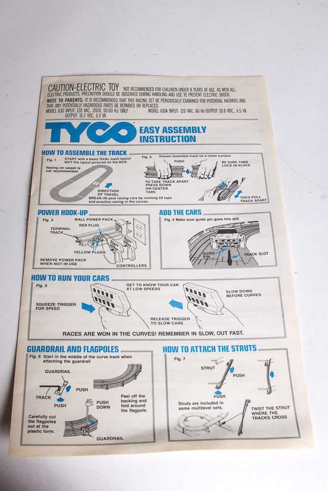 Tyco "U-Turn Chase" Slot Car Racing Set