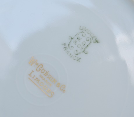 Wm Guerin & Co. and Theodore Haviland Gold Tone and White China