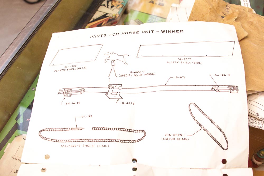 1972 Williams "Winner" Horse Racing Theme Pinball Machine