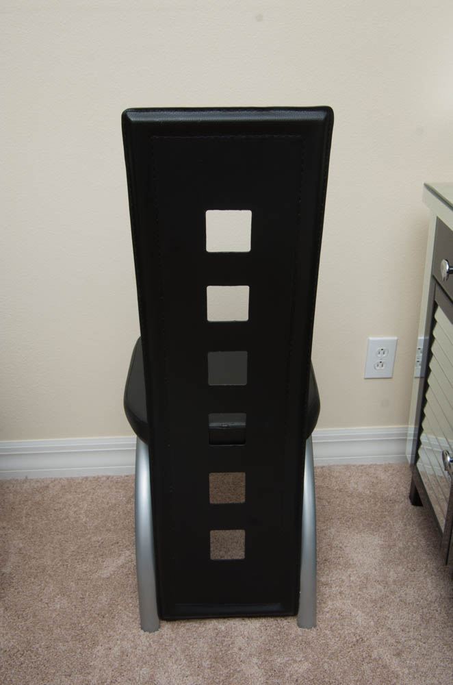 Modern Glass Top Dining Table and Chairs