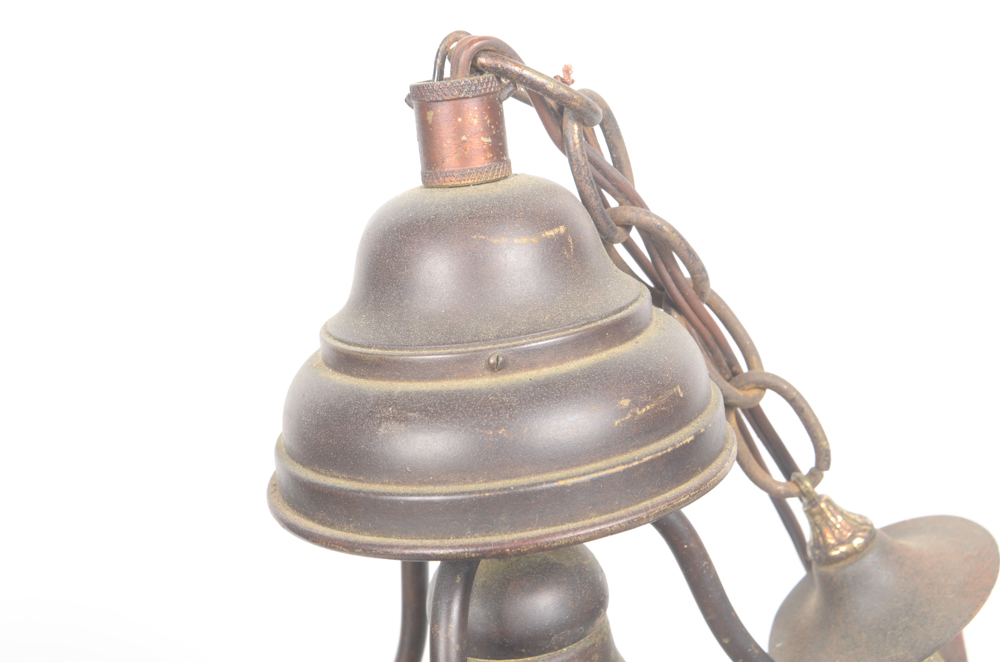 I.P Frink Stained Glass Ceiling Light