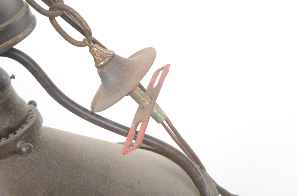 I.P Frink Stained Glass Ceiling Light