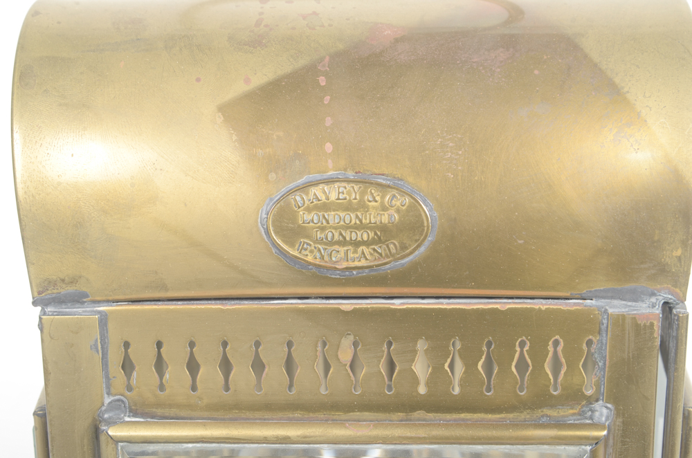 Set of Two Antique Davey & Co. Kerosene Lanterns