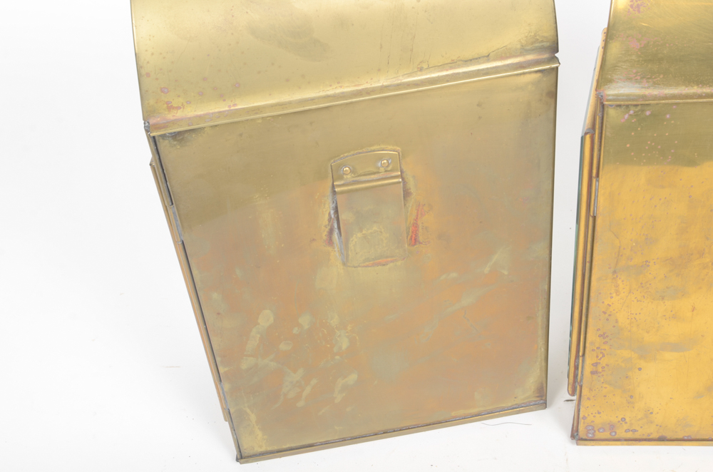 Set of Two Antique Davey & Co. Kerosene Lanterns