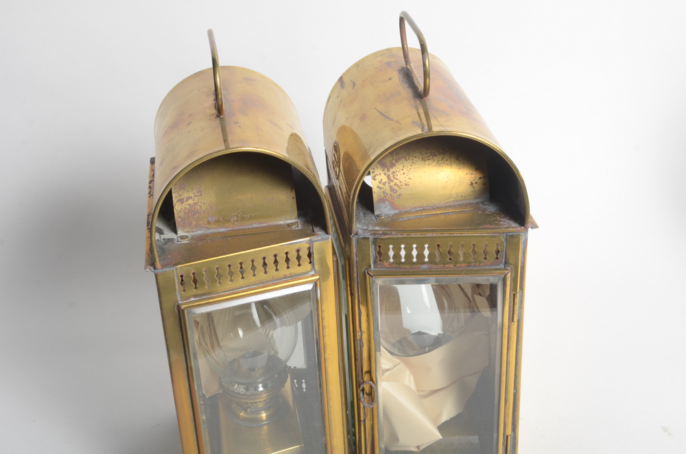 Set of Two Davey & Co. Kerosene Lanterns