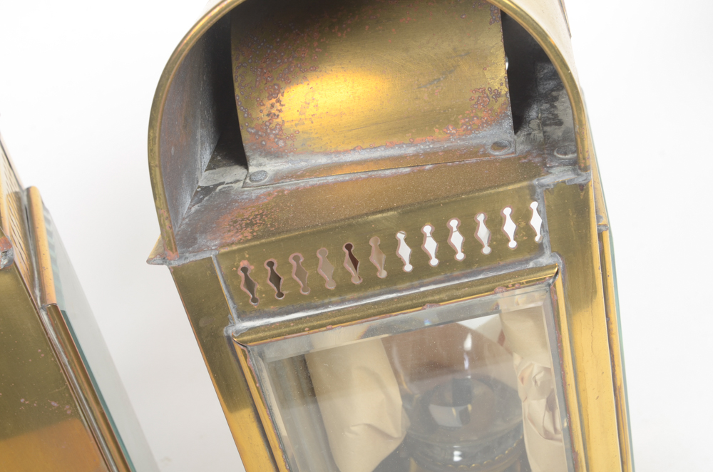 Set of Two Davey & Co. Kerosene Lanterns