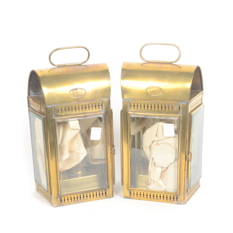 Set of Two Davey & Co. Kerosene Lanterns