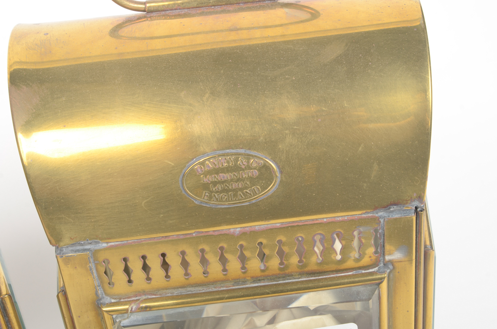 Set of Two Davey & Co. Kerosene Lanterns