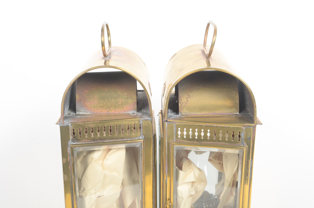 Set of Two Davey & Co. Kerosene Lanterns