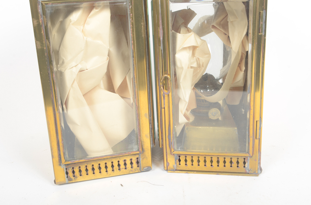 Set of Two Davey & Co. Kerosene Lanterns