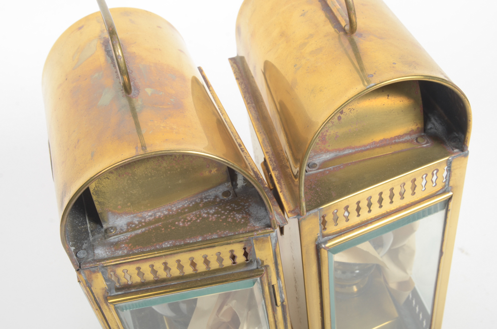 Set of Two Davey & Co. Kerosene Lanterns