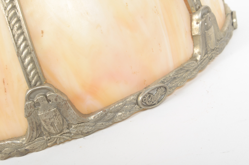 Stained Glass Light Fixture with Clyde's Logo