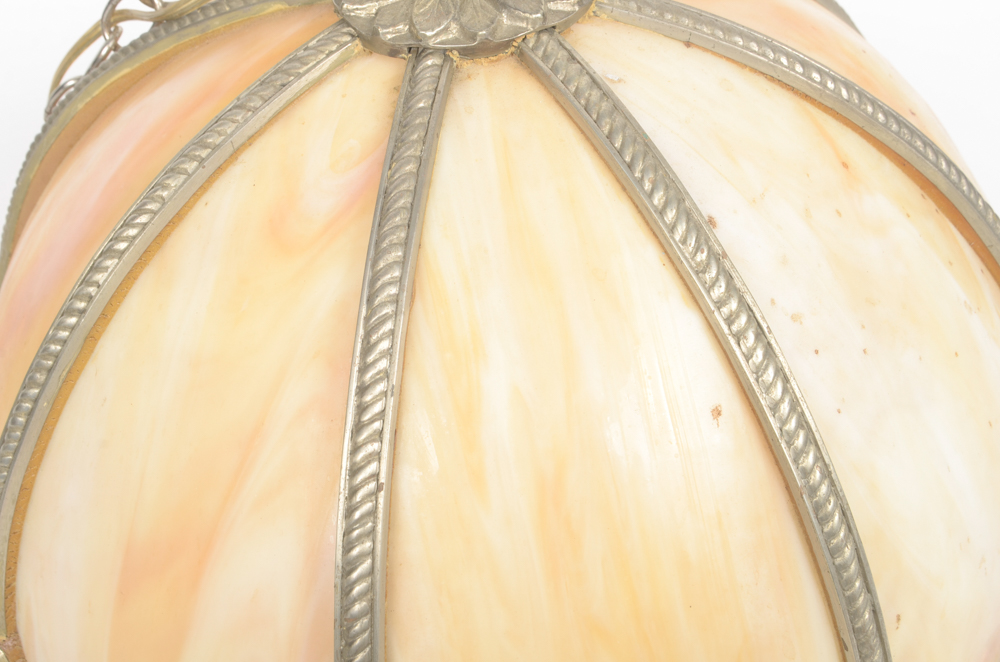 Stained Glass Light Fixture with Clyde's Logo