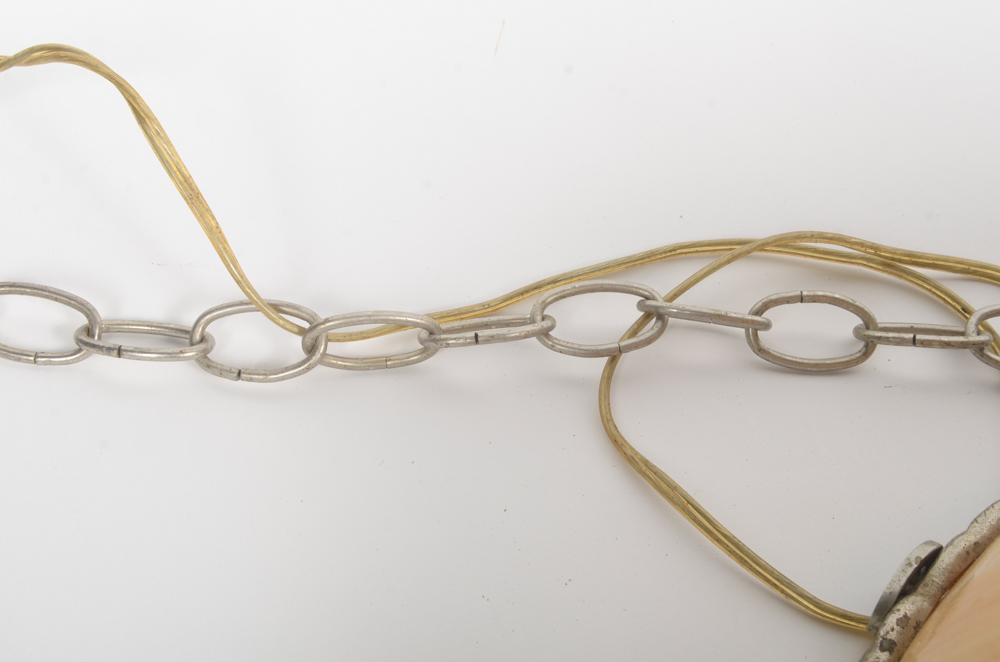 Stained Glass Light Fixture with Clyde's Logo