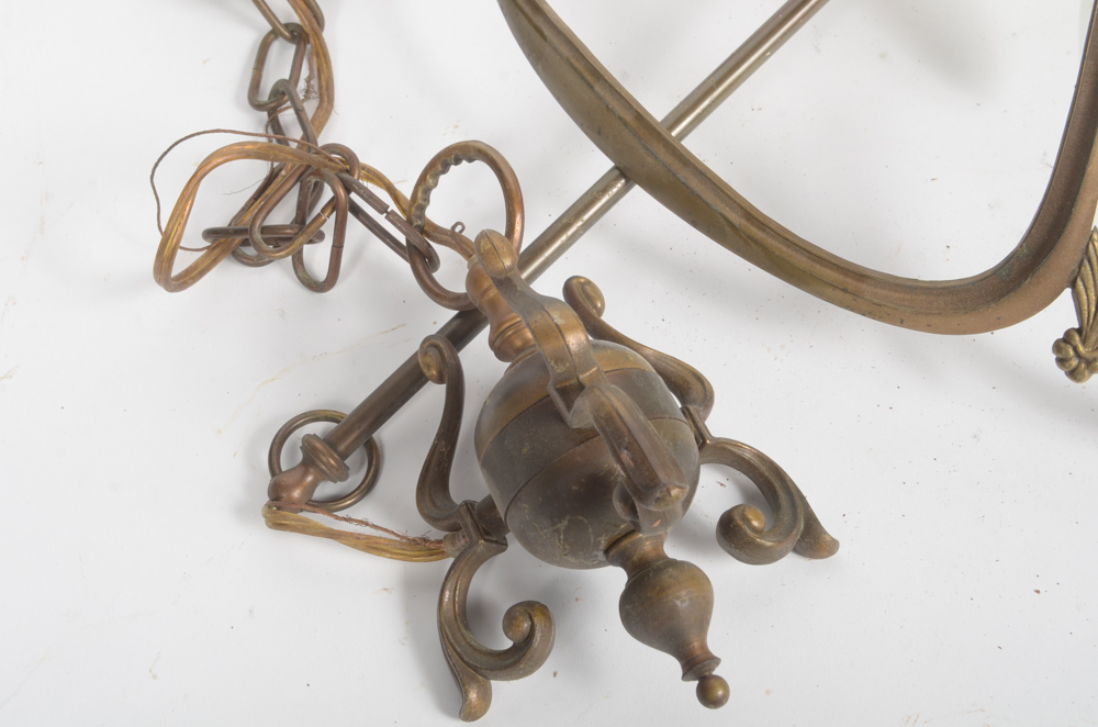 Three Brass Chandeliers