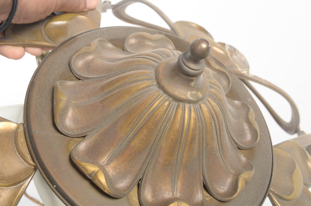 Three Brass Chandeliers