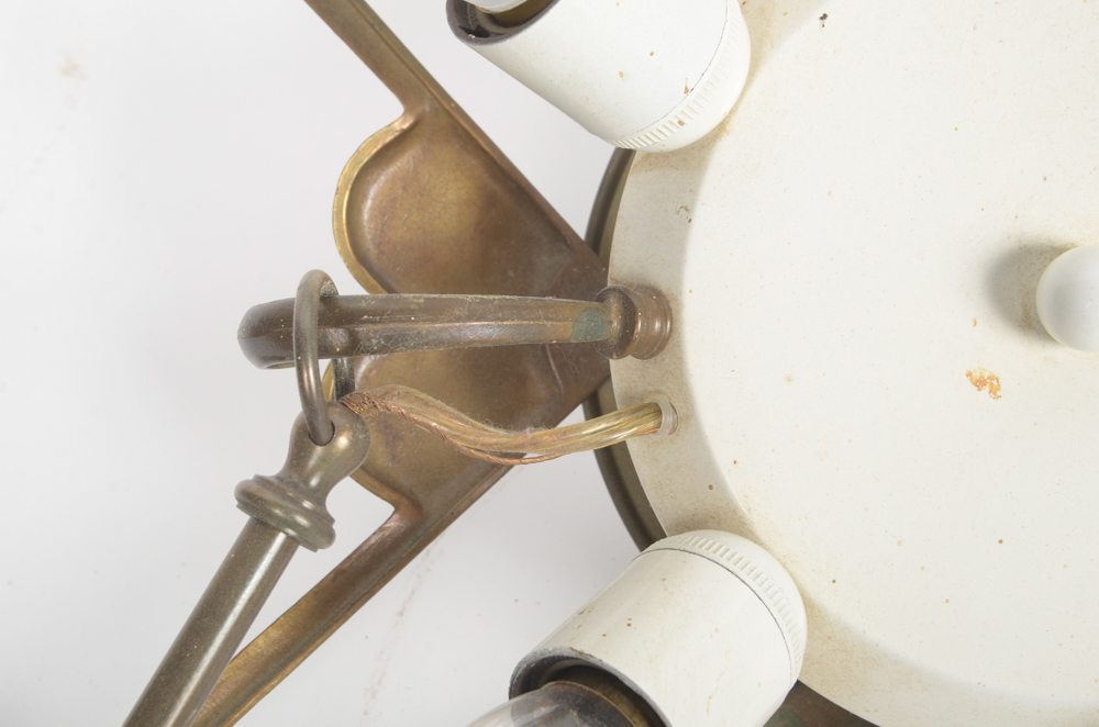 Three Brass Chandeliers