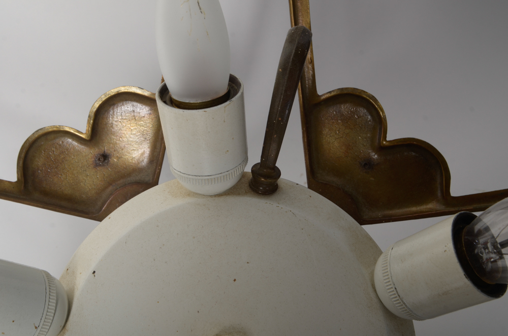 Three Brass Chandeliers